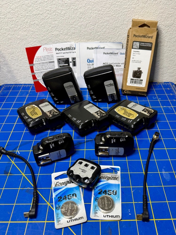 PocketWizard Wireless Flash/Camera Trigger Kit NIKON Flex TT5  Mini TT1  AC3