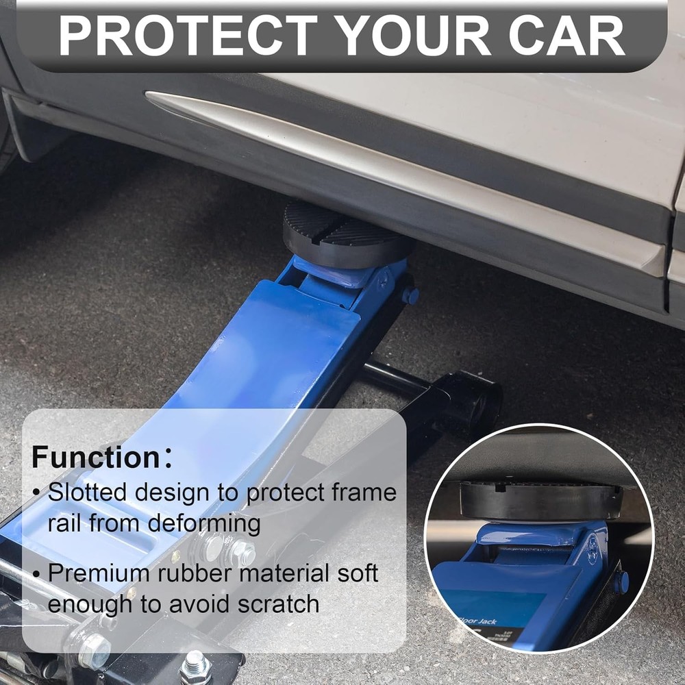 Universal Floor Jack Rubber Pad, Cross Beam Jack Adapter, Pinch Weld Side Frame