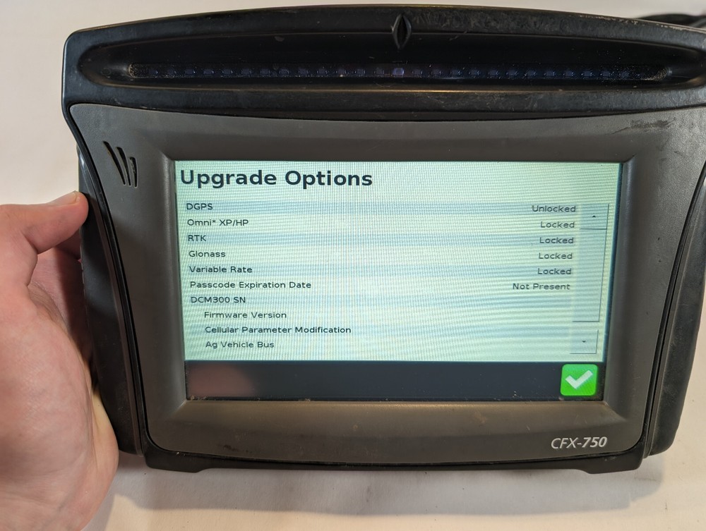 Trimble Display, Receiver CFX 750 DGPS