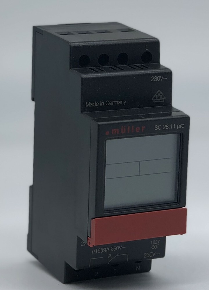 Muller SC2811 1 Channel Programmable Digital Timer Switch 24h 7 Day 16A Amp 230v