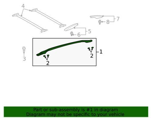 Genuine Lexus Side Rail 63470-0E013