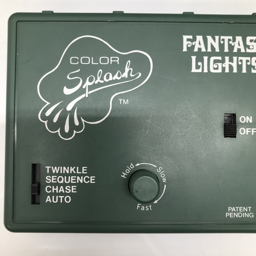 Color Splash Fantasy Lights Light Controller 4 Plug Auto Chase Sequence Twinkle*