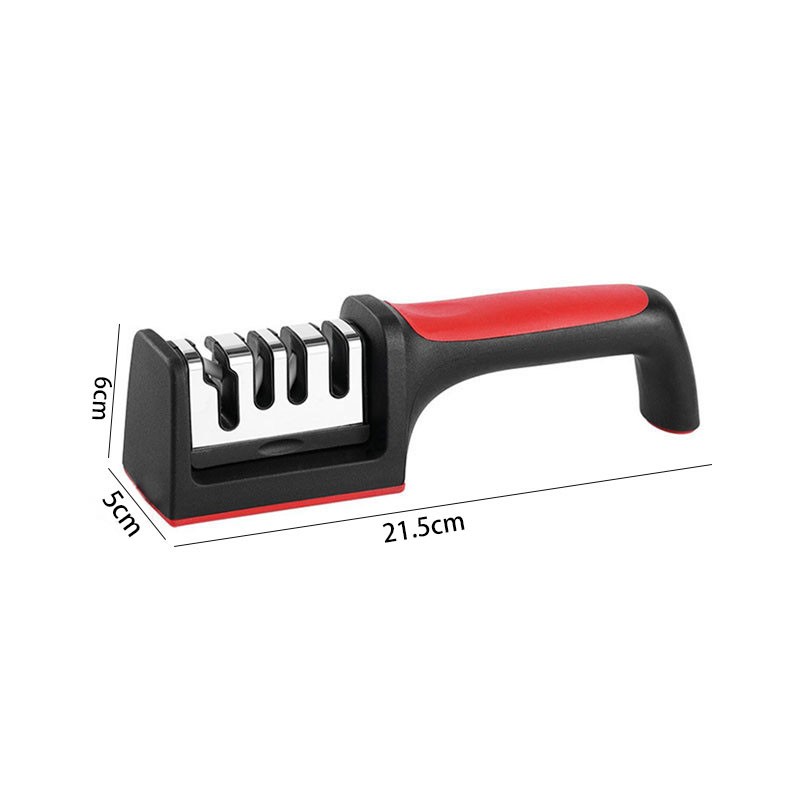 2 Pcs 4 in 1 Knife Sharpener 4 Stage for Ceramic Steel Knives and Scissors