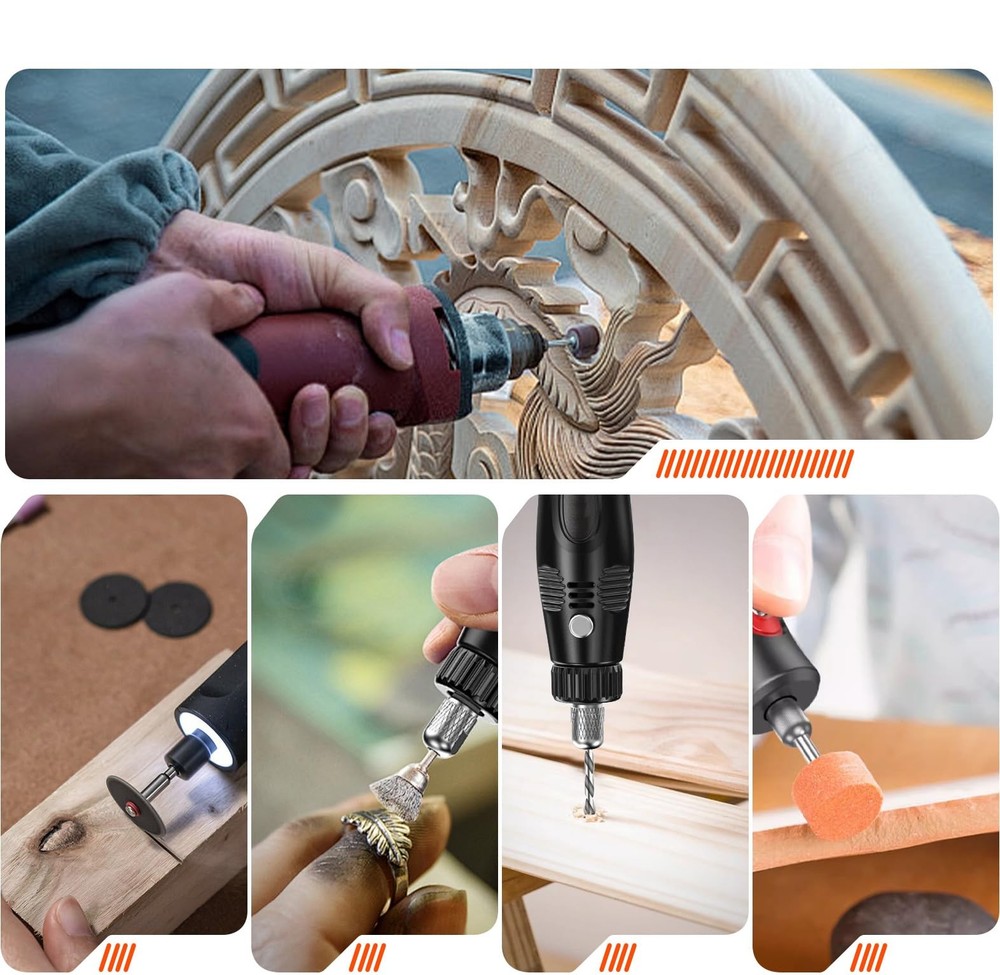 508-Piece Rotary Tool Accessory Kit,1/8" Multi-Purpose Rotary Tool Bits with ...