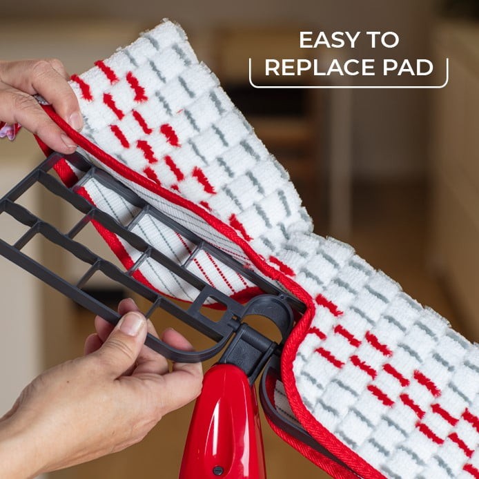 Microfiber spray mop, reusable and machine washable