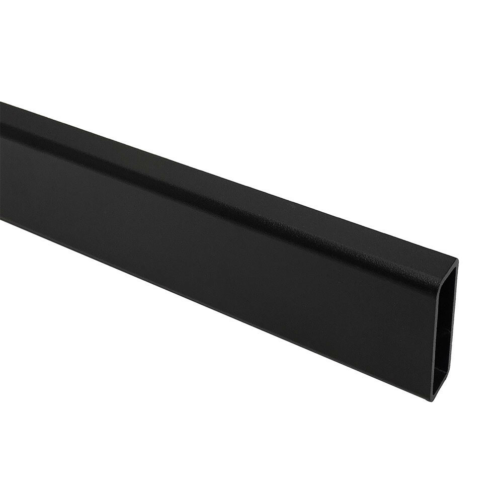 Matte Black Industrial Pipe Style Rectangular Tubing Hangrail Retail Display