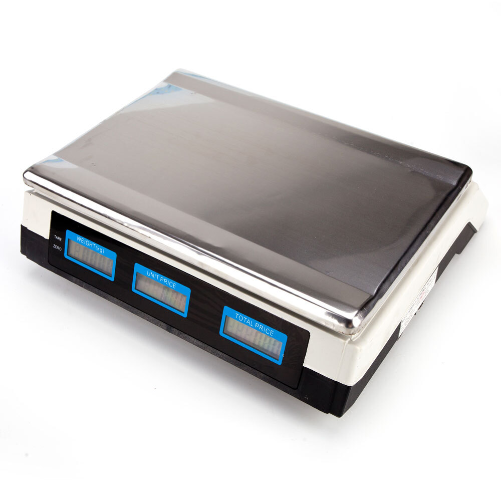 NEW ACS-30 40kg/5g Digital Price Computing Scale for Vegetable US Plug Silver