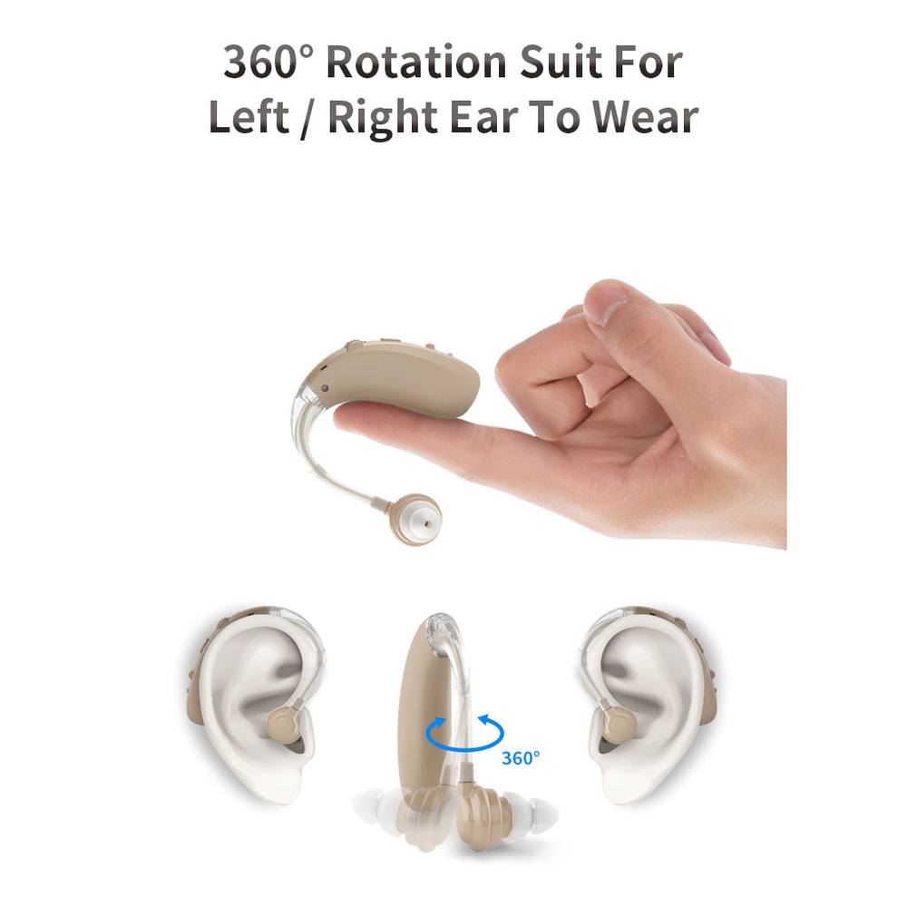 1Pc/1Pair Digital Hearing Aids With Bluetooth Function Severe Loss Rechargeable