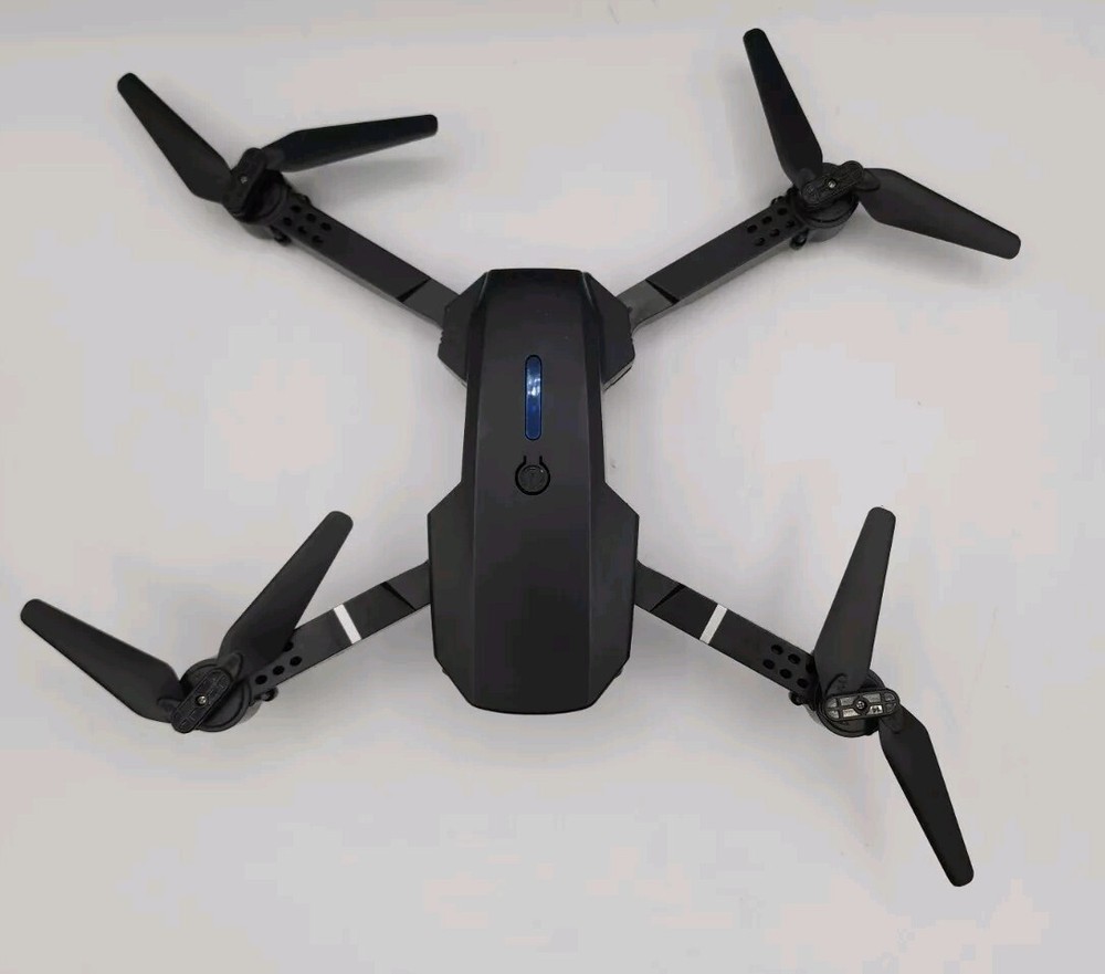 Black RC Drone With Foldable Quadcopter