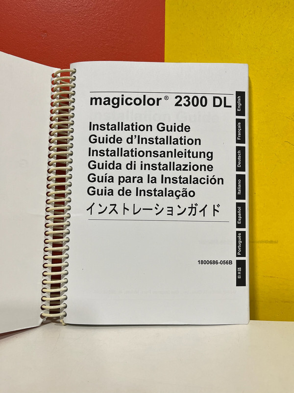 Minolta QMS 1800686-056B Magicolor 2300 DL Installation Guide