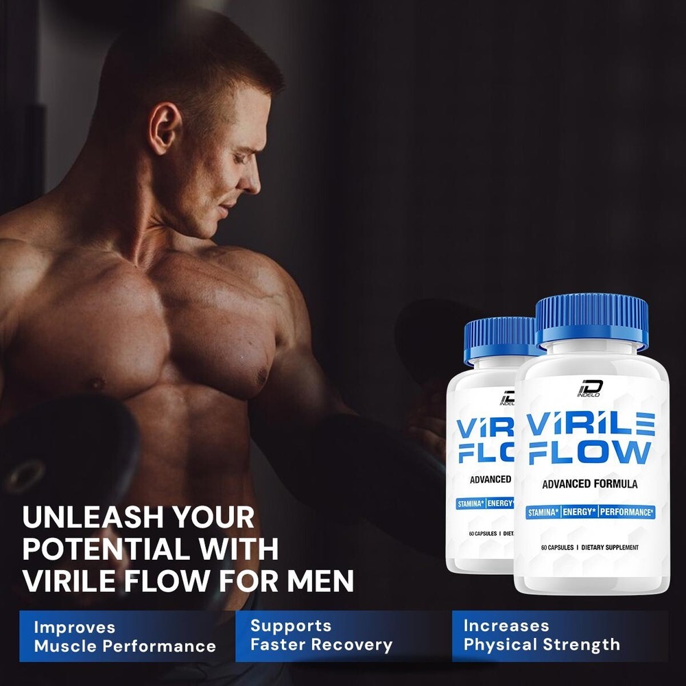 (5 Pack) Virile Flow for Men Capsules – VirileFlow Pills, Virile Flow Advanced