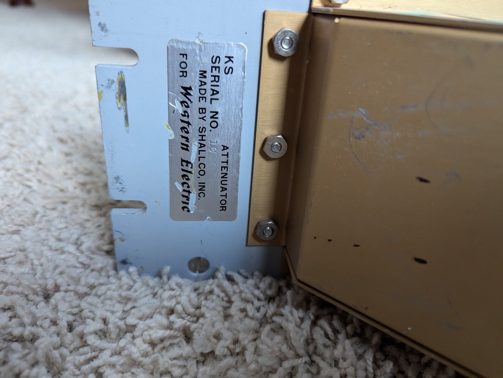 WESTERN ELECTRIC RACK MOUNT STEP ATTENUATOR-75 Ohm