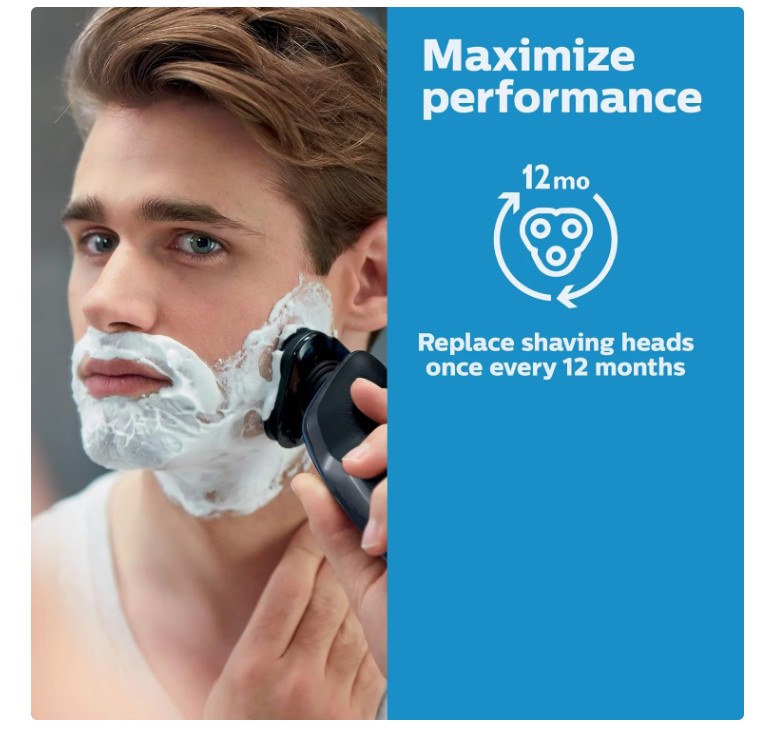 Philips Norelco SH60/72 Series S6000 Replacement Shaver Heads F/ Model S6880/81