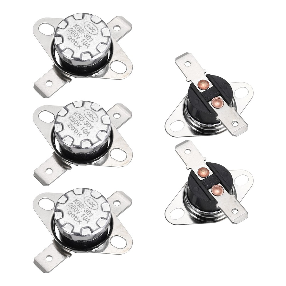 Temperature Control Switch , Thermostat , KSD301 20°C , 10A , N.O 5pcs