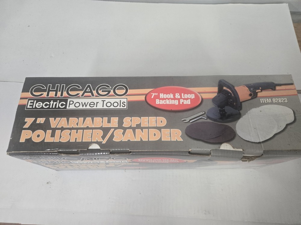 Chicago Electric Power Tool 7" Variable Speed Polisher/Sander