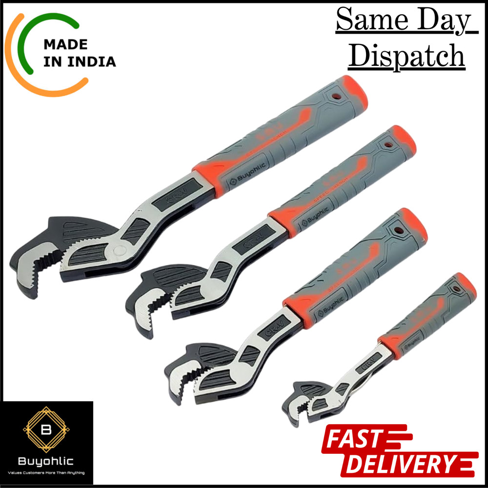 Self Adjusting Locking Wrench Multifunctional Universal Adjustable Pipe Wrench
