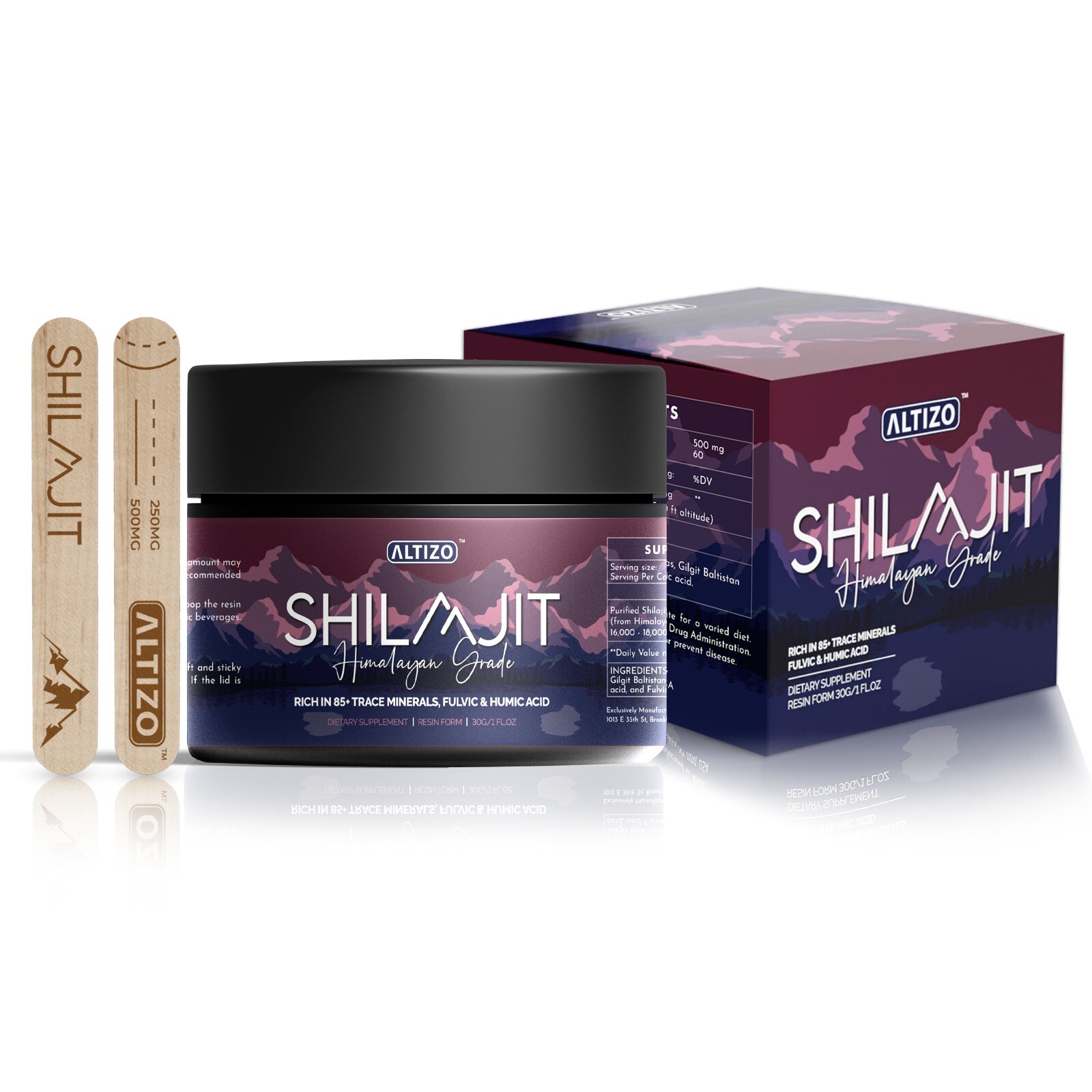 Pure 100% Himalayan Shilajit Resin, Organic, Extremely Potent, Fulvic Acid, 30g