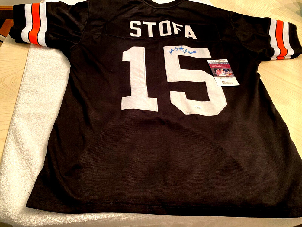 JOHN STOFA (1st Bengal Draft Pick) Signed Bengals Jersey -JSA Authenticated