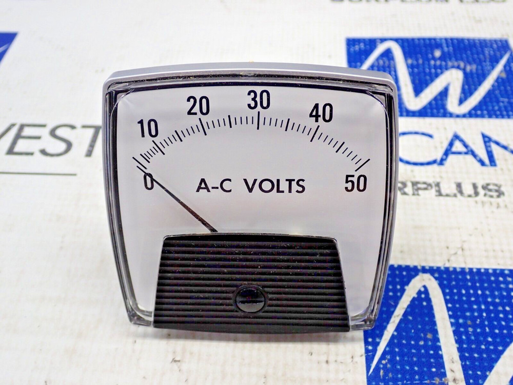 GE 250344NTNT Panel Meter 0-50 A-C Volt New