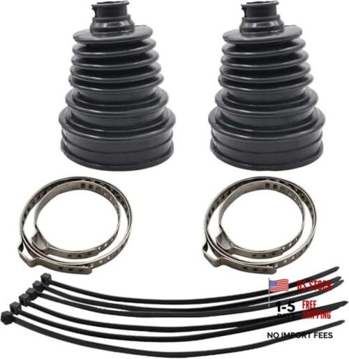 Universal CV Joint Boot Kit Universal Non-Split CV Axle Boot Repair Kit 2 Boots