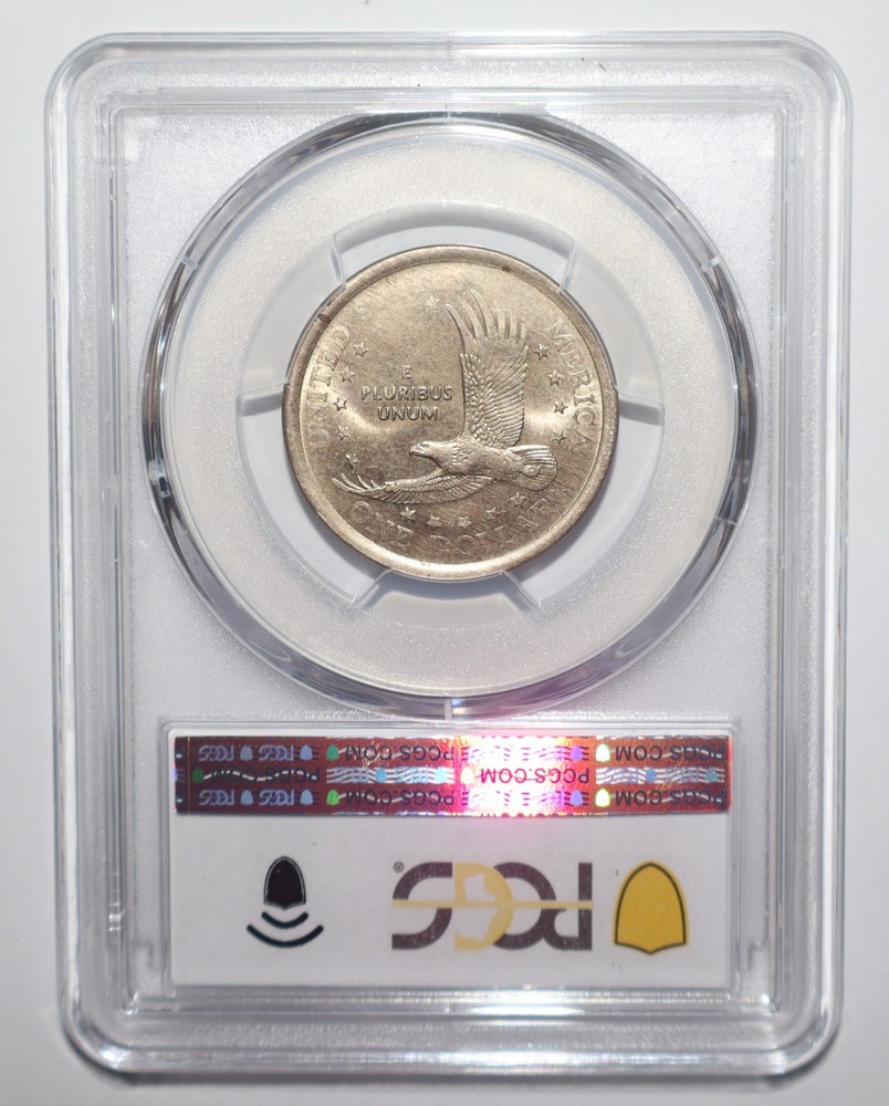 2000 Sacagawea Dollar Error OBVERSE CLAD LAYER MISSING PCGS MS64