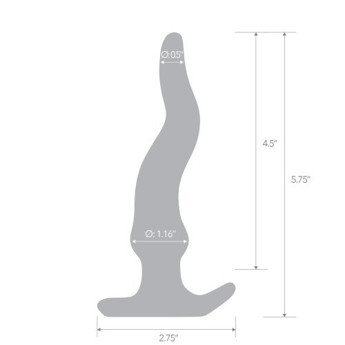 Blue Line 5.75 Wavy Butt Plug