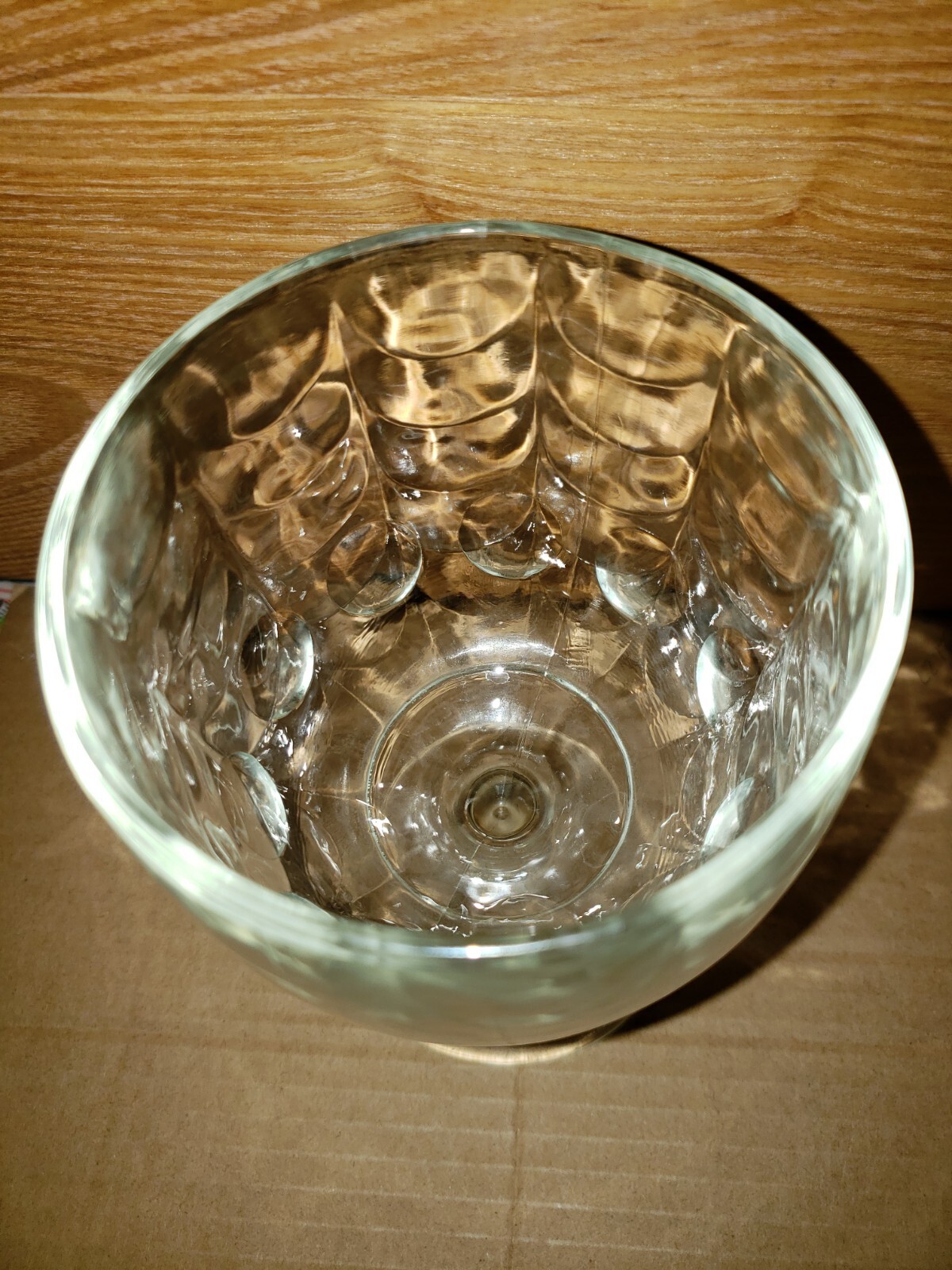 Vintage Beer Glass Goblet Thumbprint