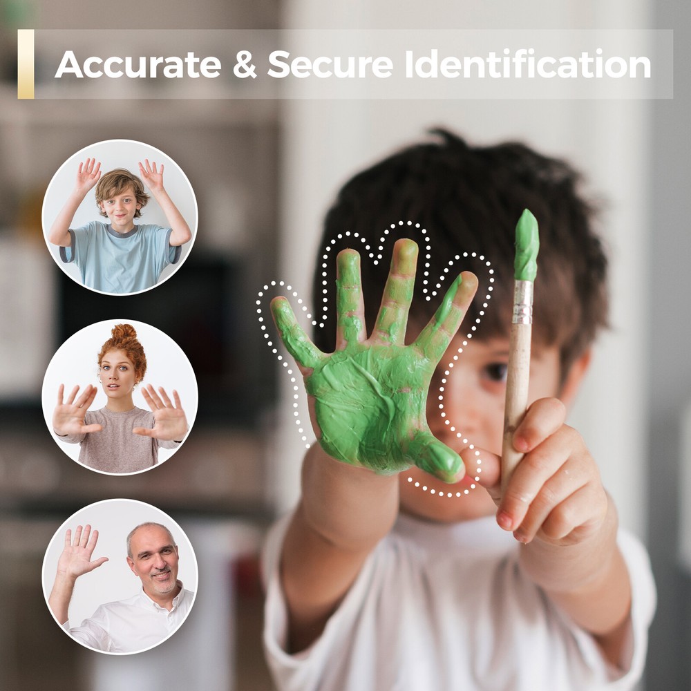 ARPHA Keyless Palm Recognition Smart Door Lock Digital Keypad Deadbolt+Knobs APP