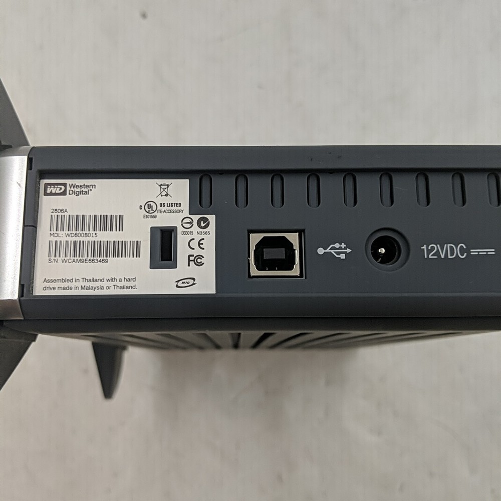 Western Digital External Hardrive-Tested For Power