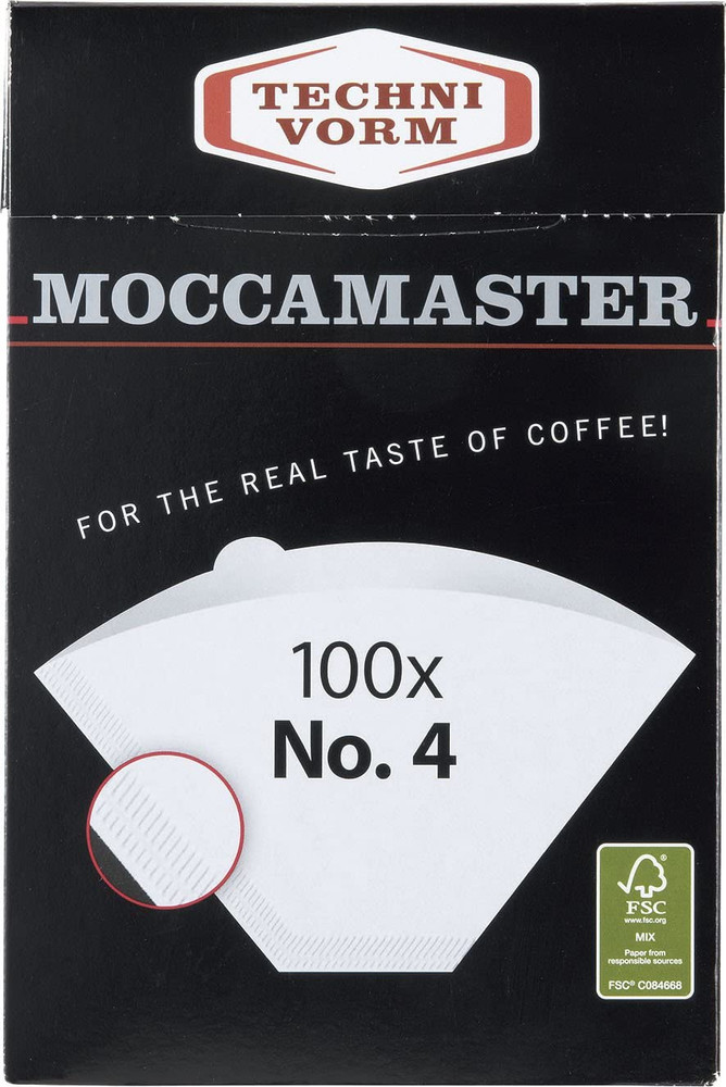 #4 White Paper Filters, 100-Count per Box