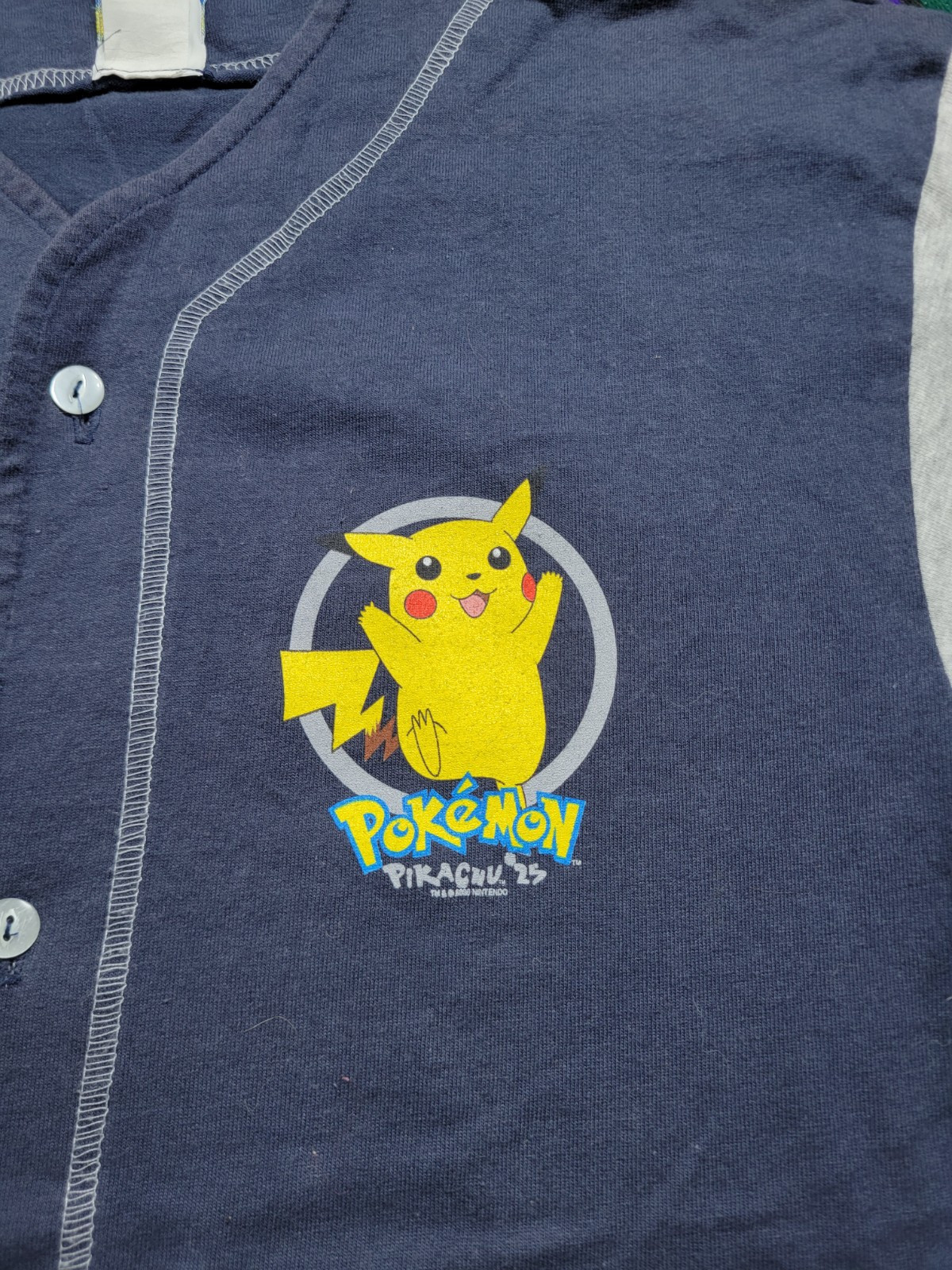 Vintage Pokemon Pikachu 2000 Nintendo Basketball T-Shirt Size Youth XL