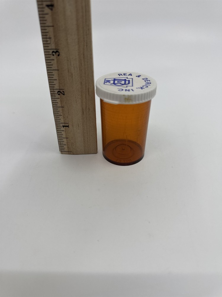 Vintage Nostalgic Defunct Rea & Derick Empty Pill Bottle Organizer