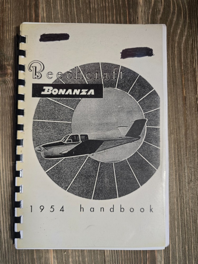Bonanza Beechcraft 1954 Handbook E-35