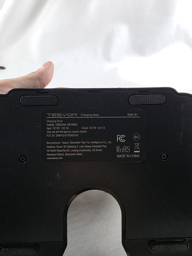 Tesvor Vacuum Charging Dock Base -- Model M1 (No Power Cord, Dock Only)
