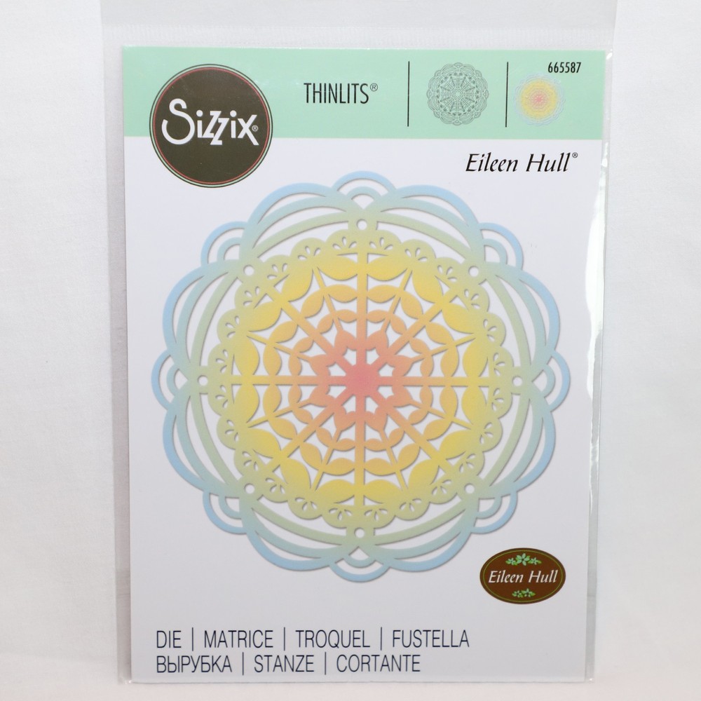 Sizzix Heart Mandala 665587 Eileen Hull Thinlits Die New Scalloped Doily Round
