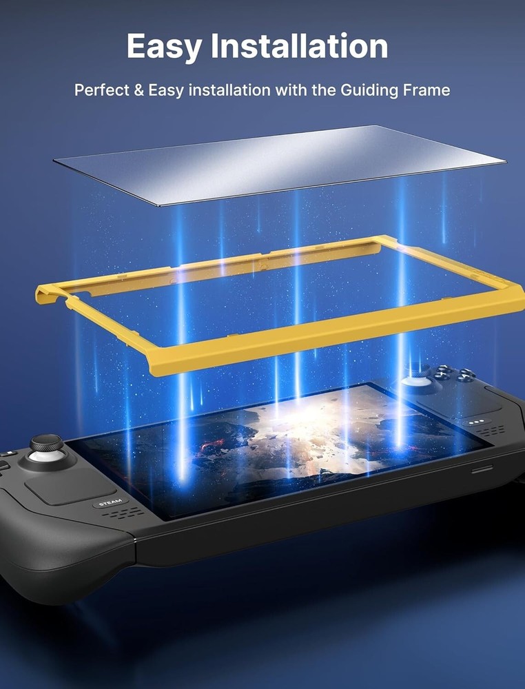 Ultra-Thin Anti-Glare Protector for Steam Deck OLED - Easy Install with Frame