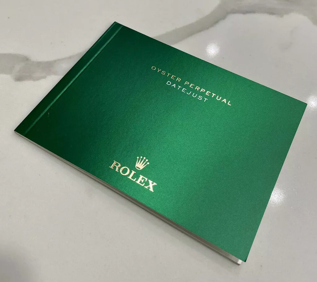 Authentic Rolex Datejust Booklet Tag Card Holder 126334 126300 126333 2020-NOW