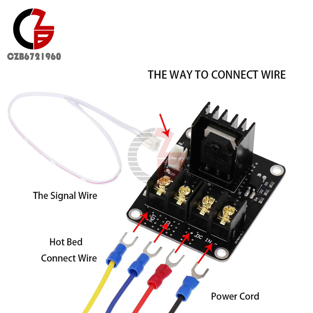12-24V MOSFET High Current Load Hot Bed Module 3D Printer Power Expansion Board