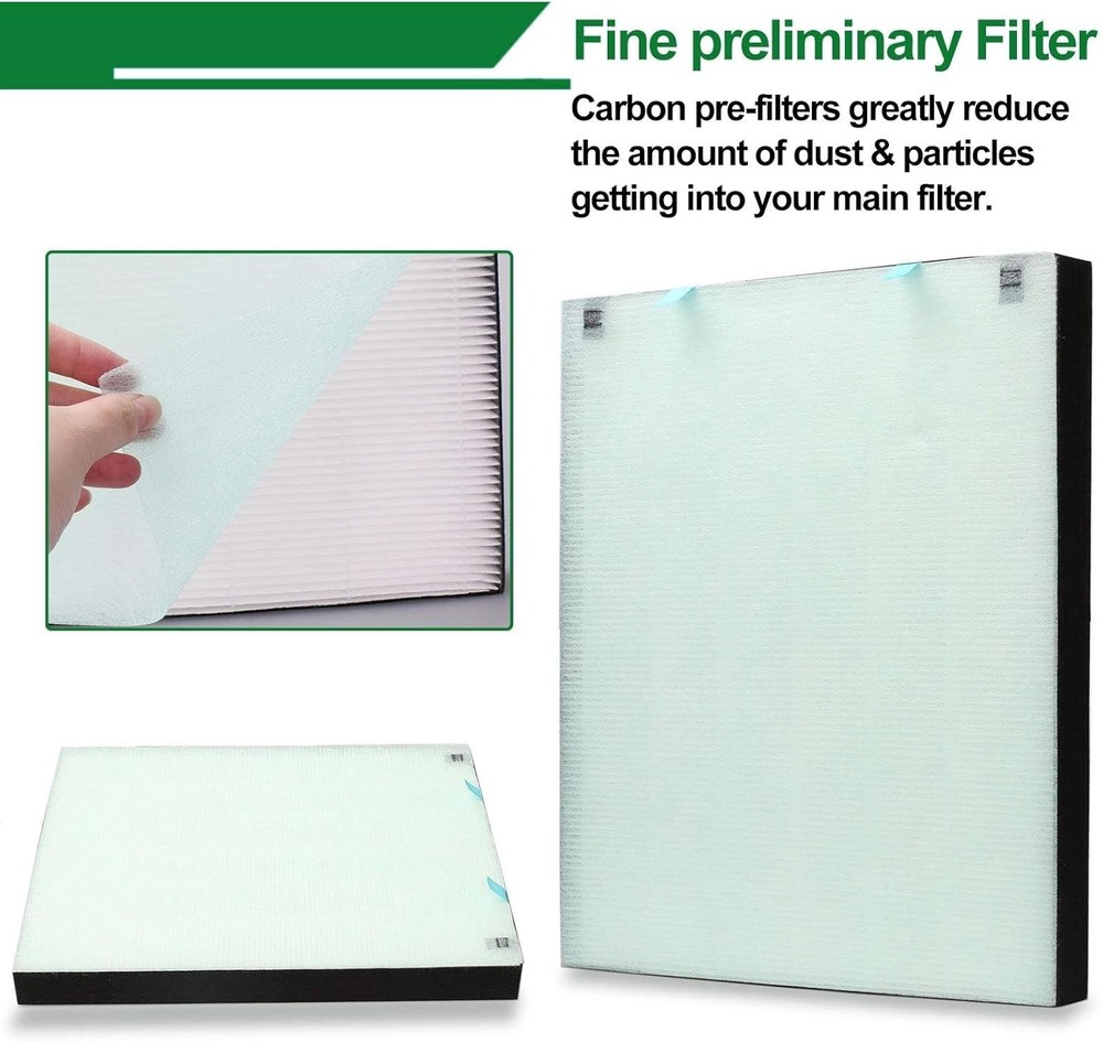 Replacement Post Filter and Carbon Pre Filter compatible for Bissell Air400, ...