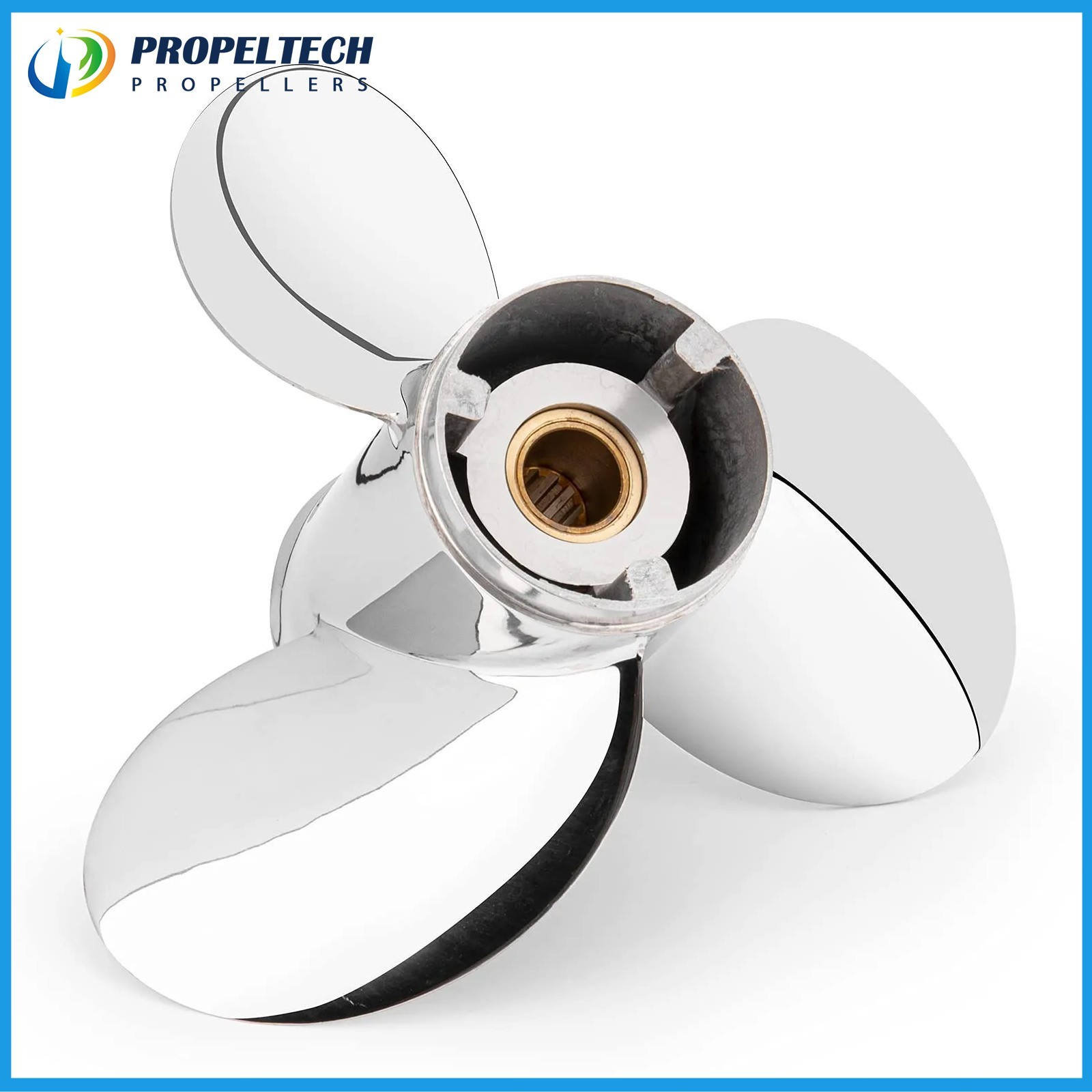 10.5X13 Stainless Outboard Propeller 10 1/2 x 13 For Mercury 2/4 Stroke 35-70HP