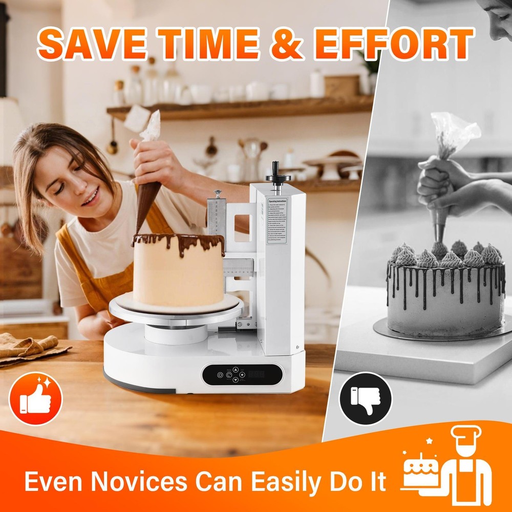 110V Cake Cream Spreading Coating Smearing Machine Automatic Cake Wiping Machine