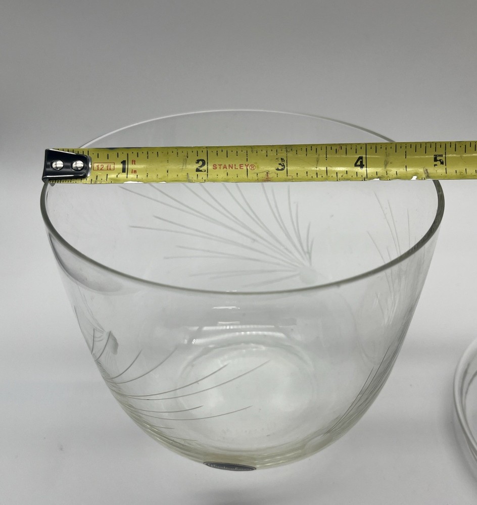 Glastonbury Etched Glass Candy Dish