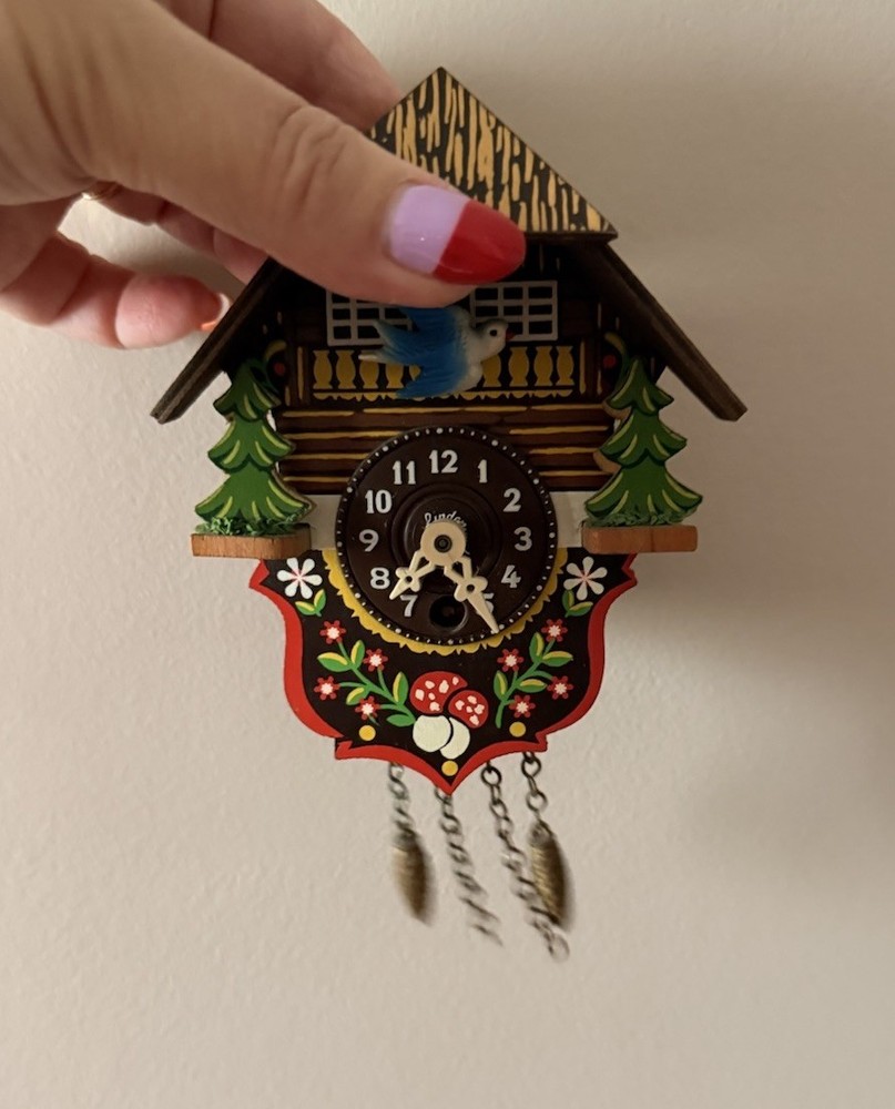 Mini Black Forest Wind Up Clock - Germany