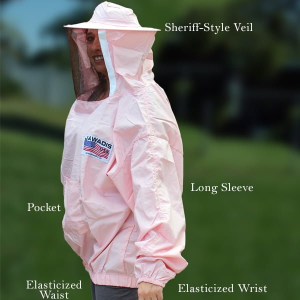 Pink Beekeeper Pullover Jacket - 3X Large, Stylish & Protective