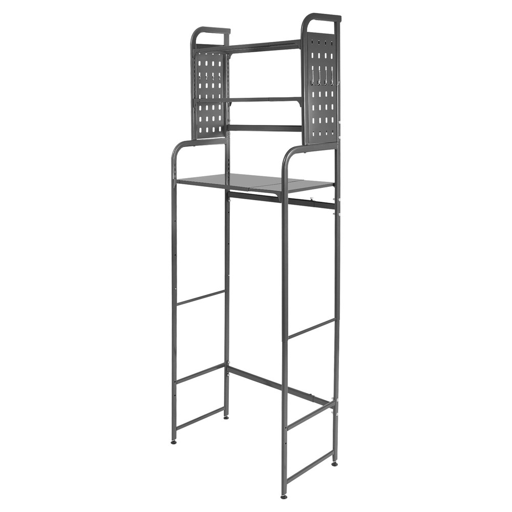 Adjustable Laundry Room Shelf Expandable Over Washing Machine Standing Shelf