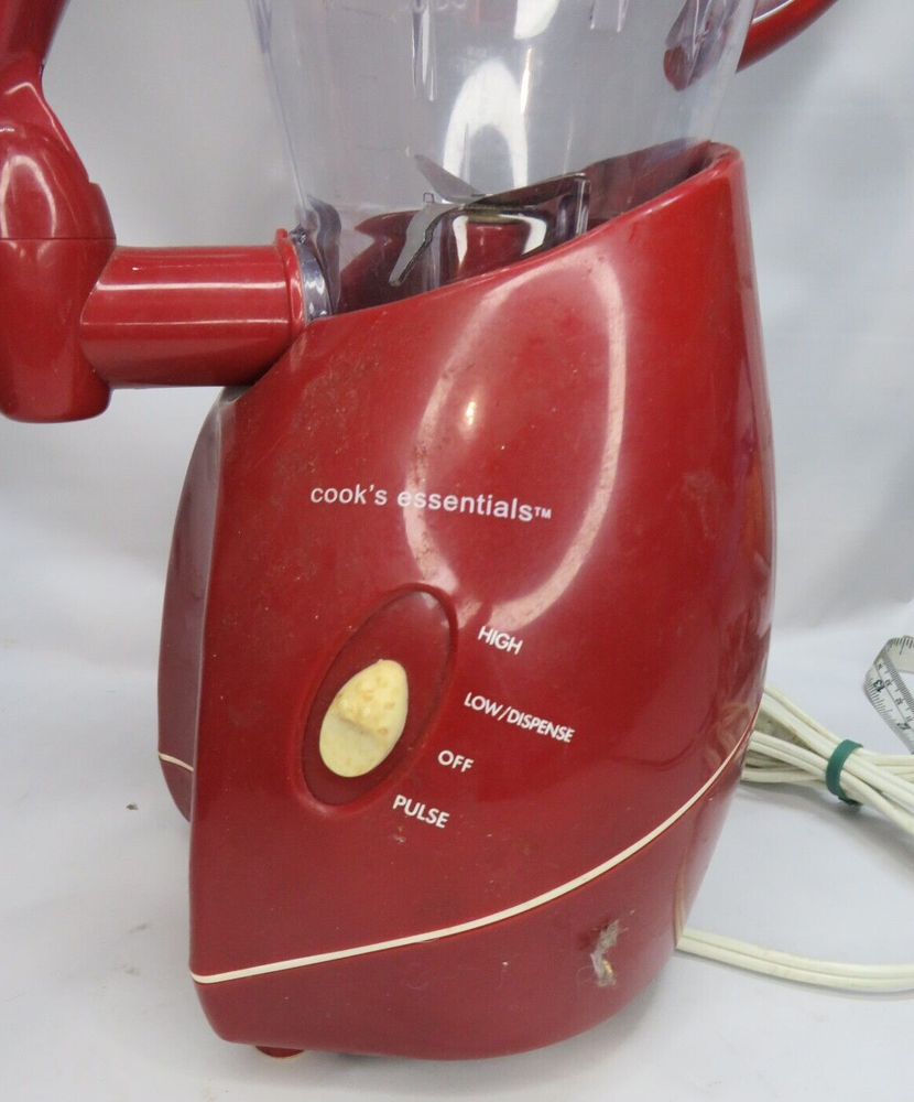 Cook's Essentials Red Smoothie Maker With Tamper Tool