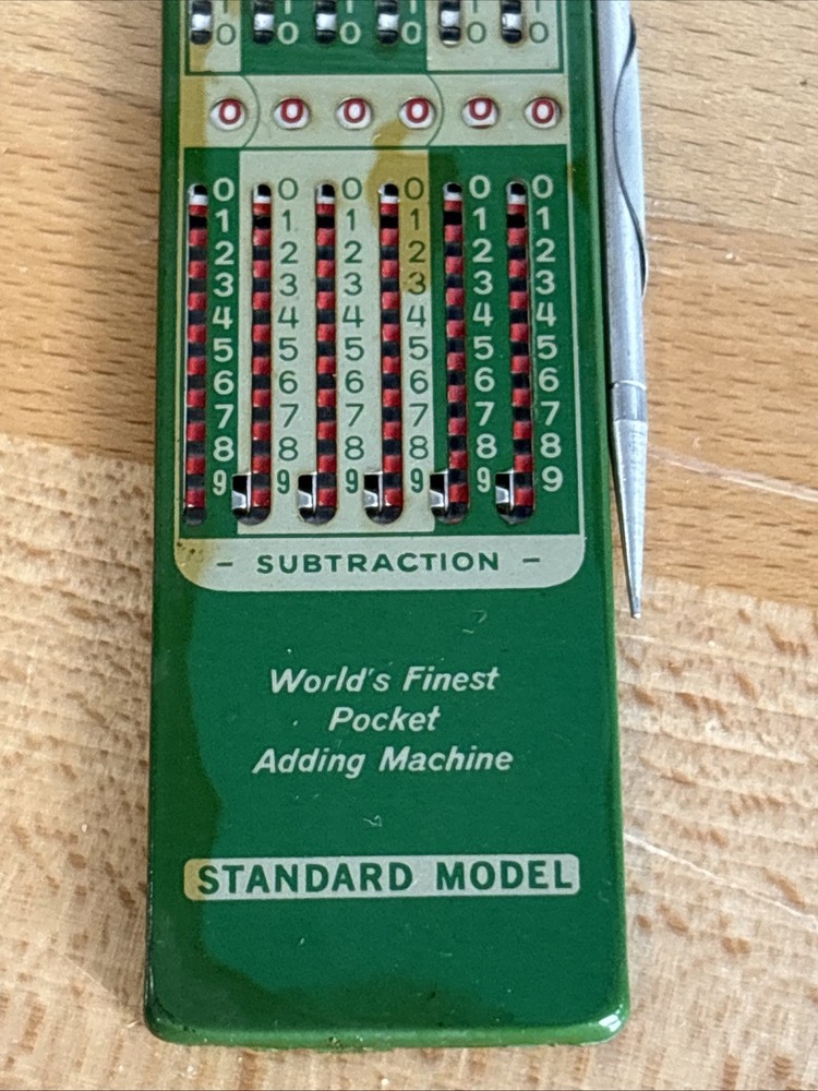 Vintage Addiator Universal Adding Machine ~ Addition & Subtraction Works Great