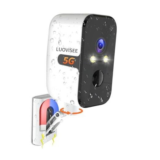 Security Cameras Wireless Outdoor, 2.4G/5G WIFI 1pack without solar panel