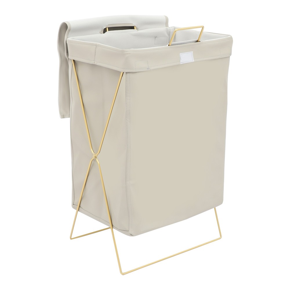 Large Laundry Hamper Collapsible X-Frame Laundry Basket w/Lid