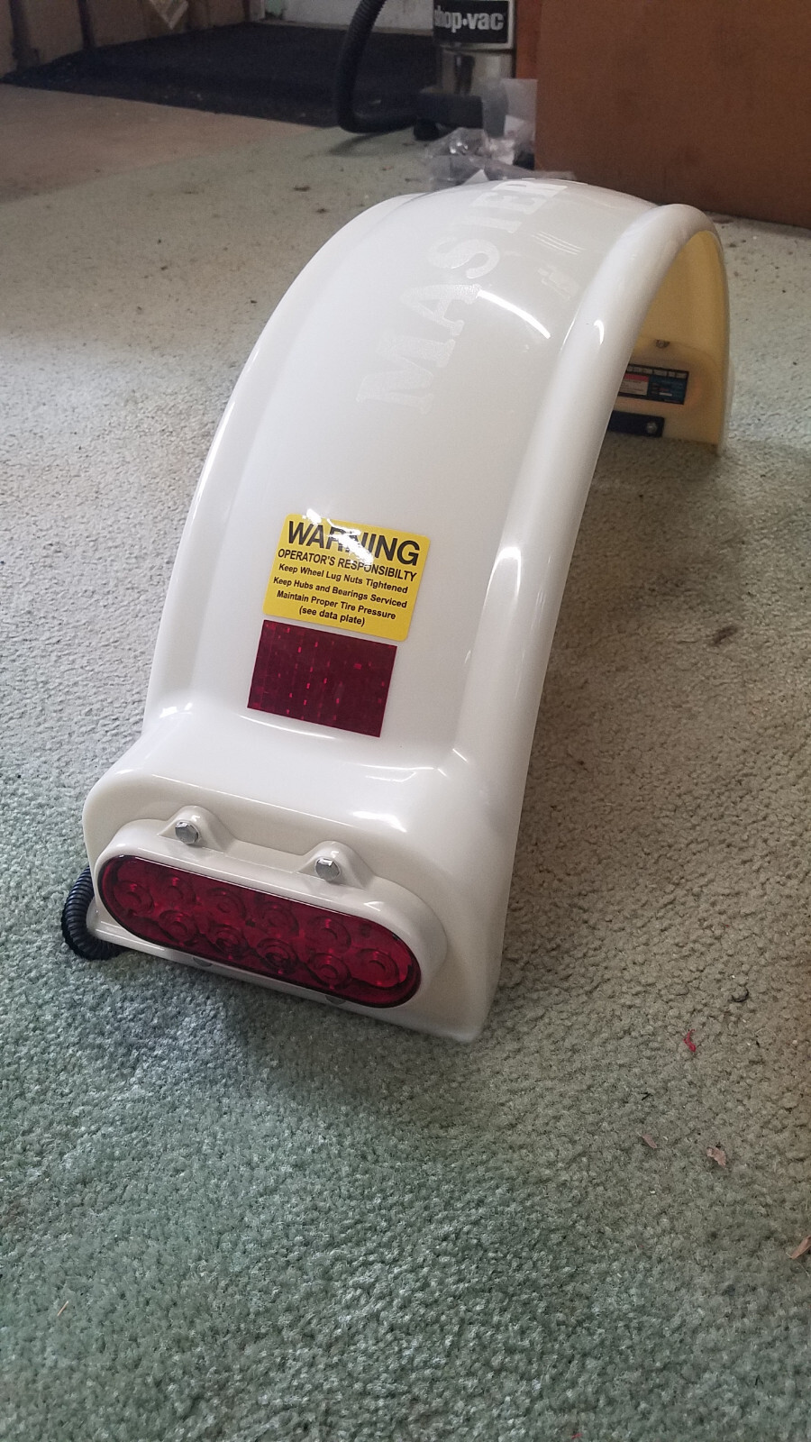 Master Tow Brand Poly Fender RH-Pass Geniune OEM Car Dolly Trailer FREE SHIP